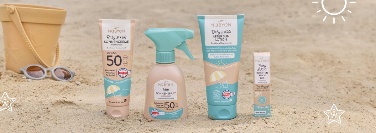 Sommer, Sonne, Sonnencreme: Entdecke die neuen Sonnenprodukte von MABYEN