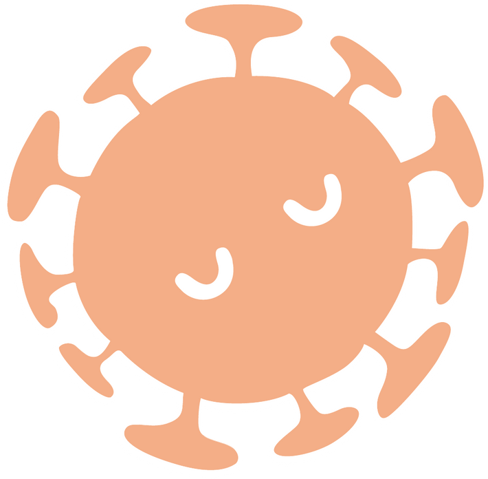 Gesunde Bakterien orange