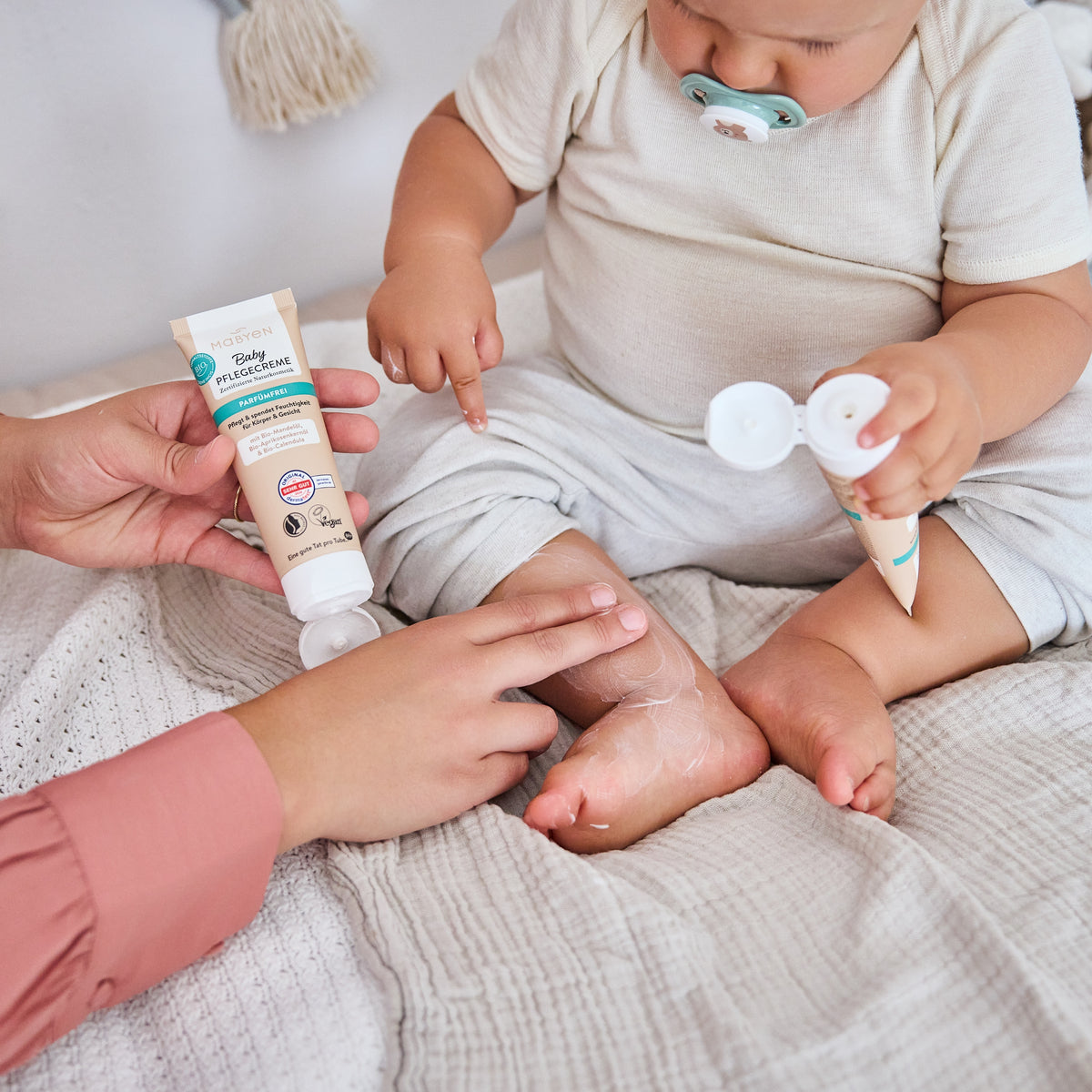 Mama Baby Pflegecreme Anwendung