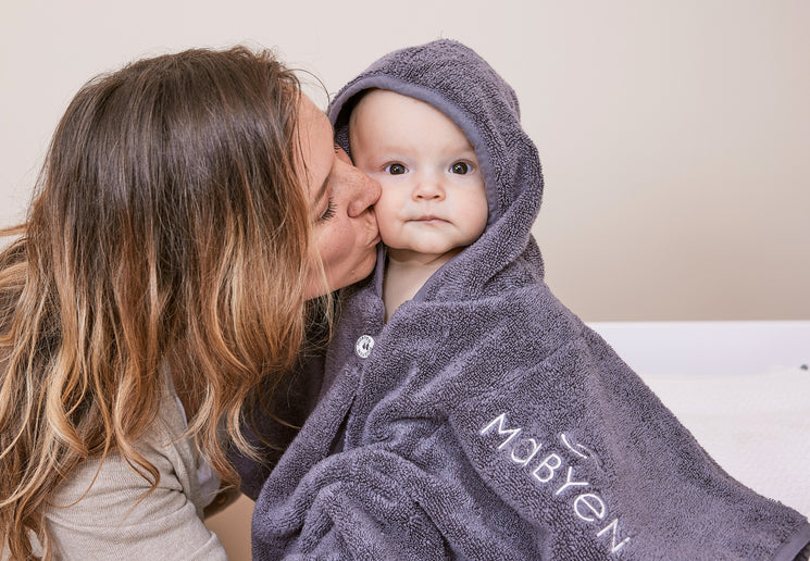 Mabyen Baby & Kids Poncho dunkelgrau